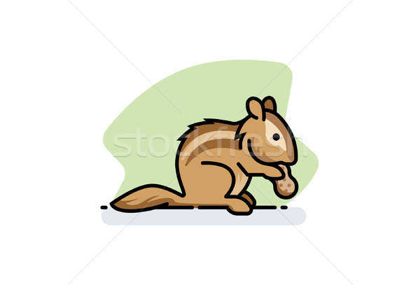 600x407 Chipmunk Vector Illustration Scott Lewis