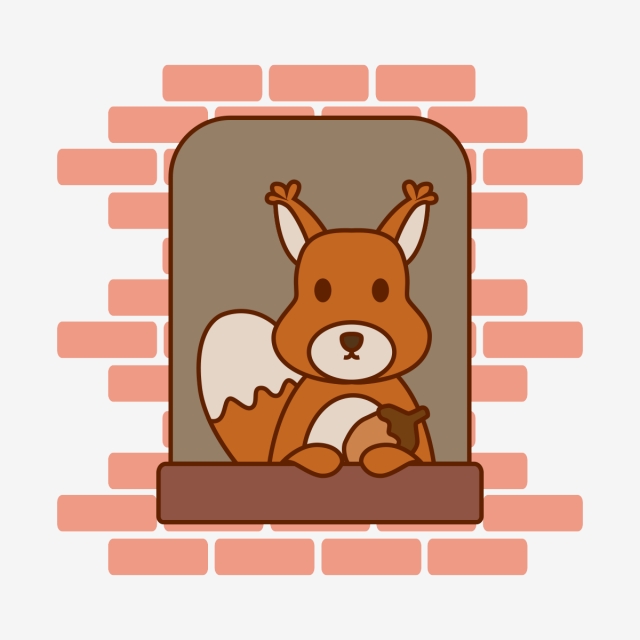 640x640 Cute Animal Chipmunk Vector Flat, Cute Animal, Chipmunk, Chipmunk