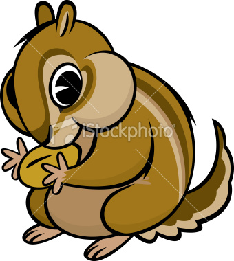 340x380 Chipmunk Vector Item