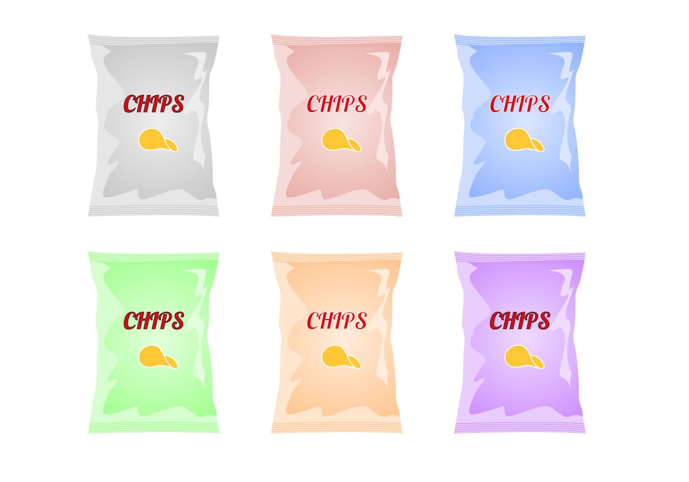 1400x980 Free Bag Of Chips Vector Design Chip Bags, Vector Free, Vector Art
