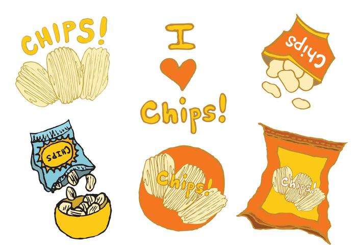700x490 Free Bag Of Chips Vector Series