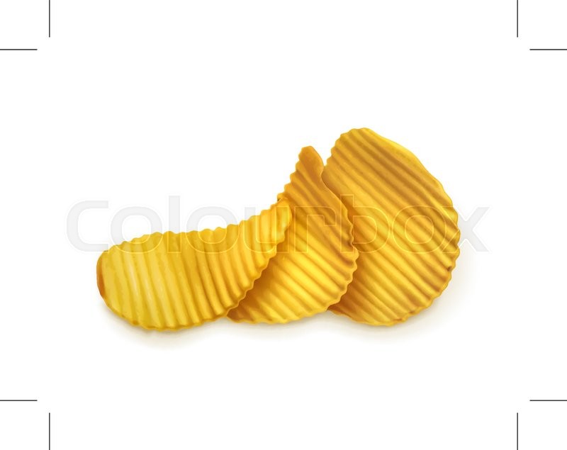 800x635 Potato Chips, Vector Illustration Stock Vector Colourbox