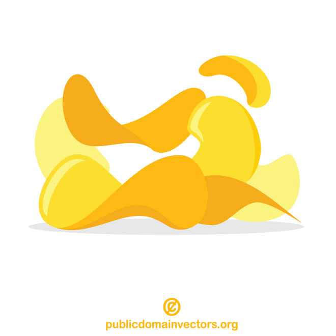 660x660 Potato Chips Vector Clip Art