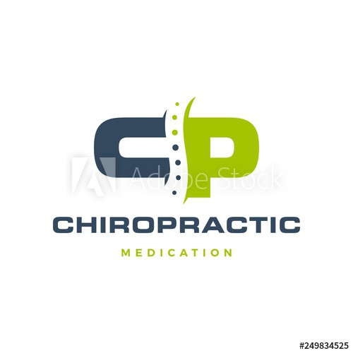 500x500 Cp Letter Chiropractic Logo Vector Icon