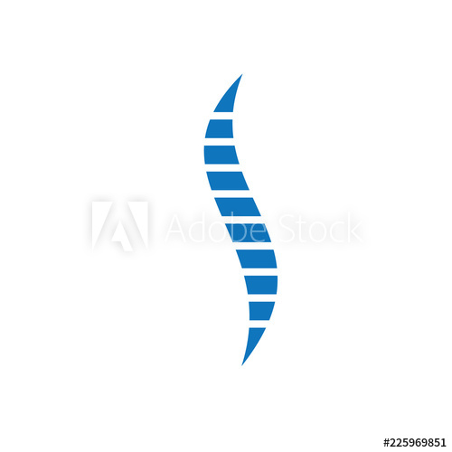 500x500 Medical Chiropractic And Spine Logo Inspiration Vector