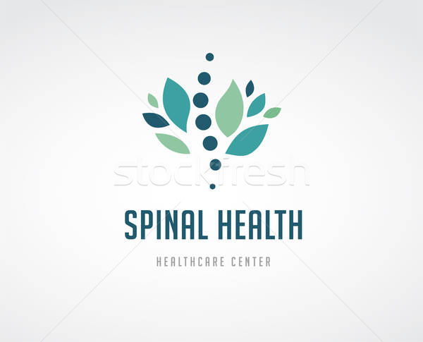 600x485 Chiropractic, Massage, Back Pain And Osteopathy Icon Vector