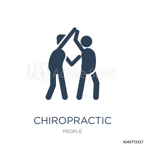 500x500 Chiropractic Icon Vector On White Background, Chiropractic Trendy