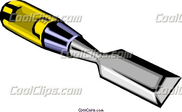 375x232 Chisel Vector Clip Art