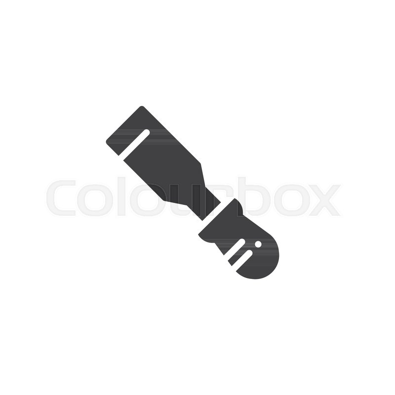 800x800 Chisel Icon Vector, Filled Flat Sign, Stock Vector Colourbox