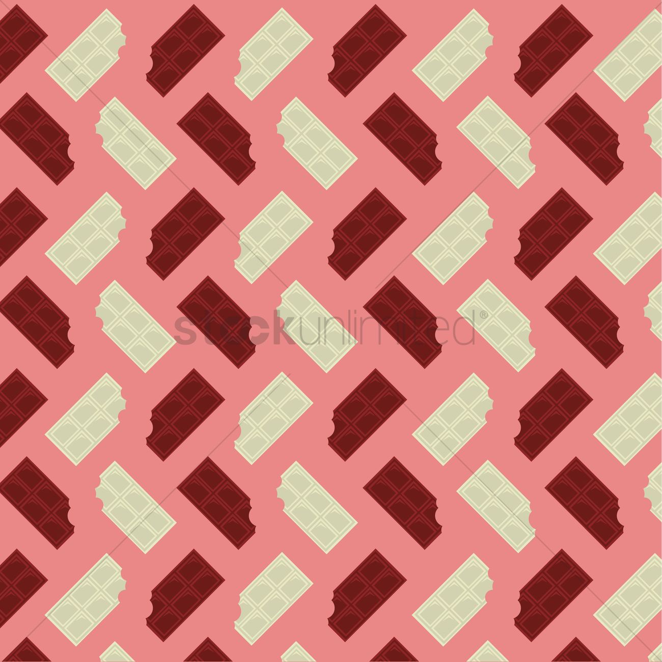 Seamless Chocolate Background Vector Image 1300x1300 Seamless Chocolate Background Vector Image
