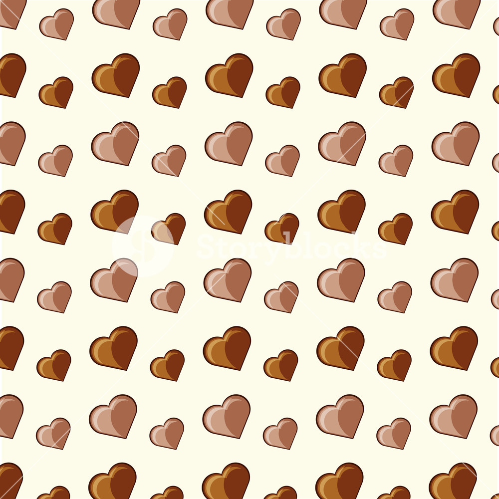 Hearts Of Chocolate Background, Colorful Design Vector 1000x1000 Hearts Of Chocolate Background, Colorful Design Vector