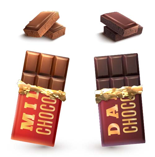 500x506 Delicious Chocolate Bar Vector Design Free Download