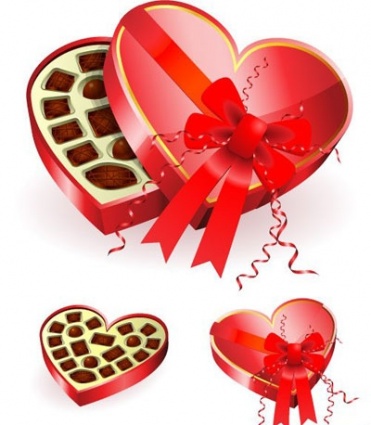 371x425 Free Download Of Heart Shaped Red Chocolates Box Vector Graphic