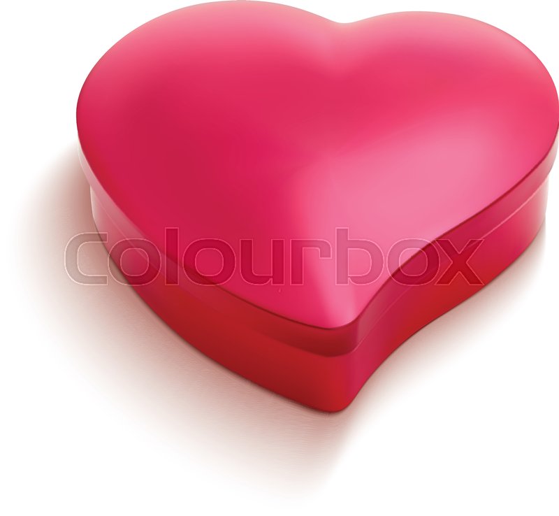 800x738 Heart Shaped Chocolate Box Vector Stock Vector Colourbox