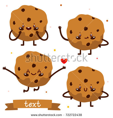 450x470 Cute Chocolate Chip Cookie Clipart