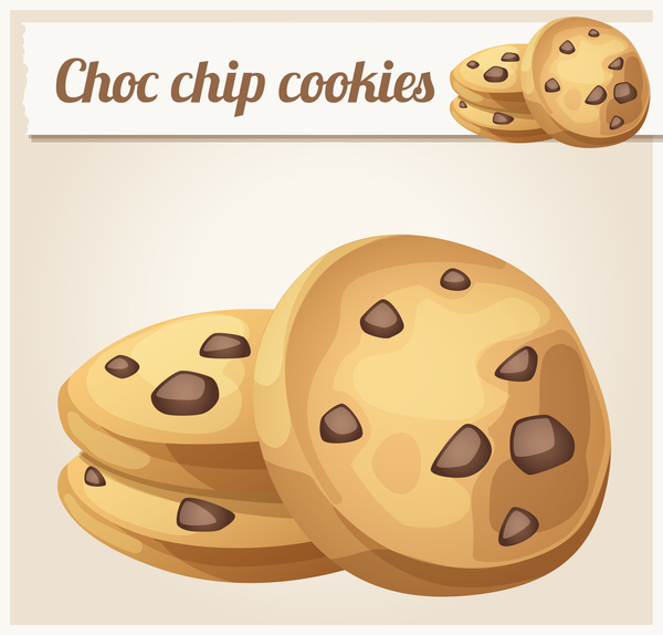 600x574 Chocolate Chip Cookie Vector Free Download