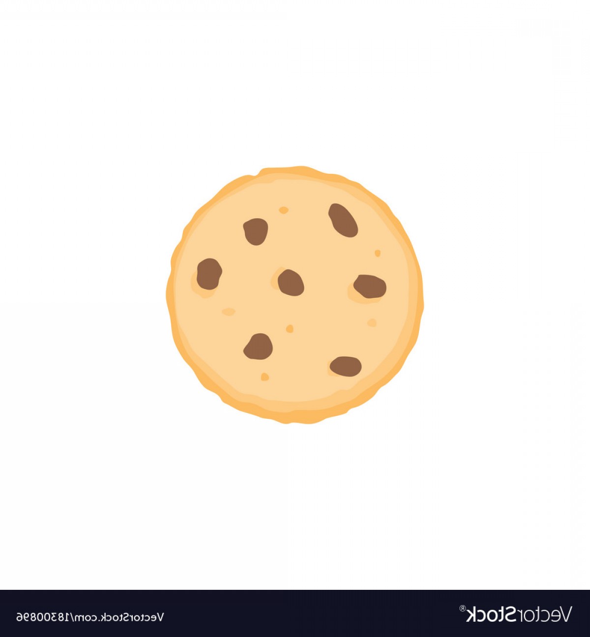 1200x1296 Chocolate Chip Cookie Vector Hoodamath