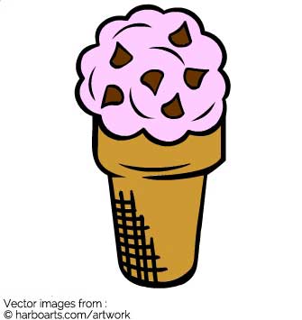 Download Chocolate Chip Ice Cream Vector Graphic 335x355 Download Chocolate Chip Ice Cream Vector Graphic