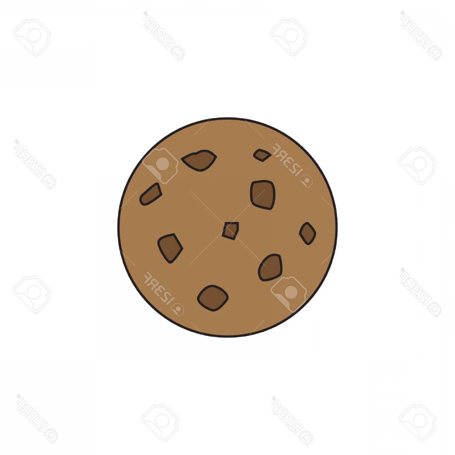 Photostock Vector Chocolate Chip Cookie Vector Icon Soidergi 1560x1560 Photostock Vector Chocolate Chip Cookie Vector Icon Soidergi