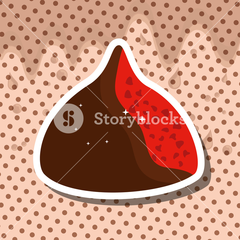 Chocolate Chip Nuts Tasty Sweet Dotted Card Vector Illustration 1000x1000 Chocolate Chip Nuts Tasty Sweet Dotted Card Vector Illustration