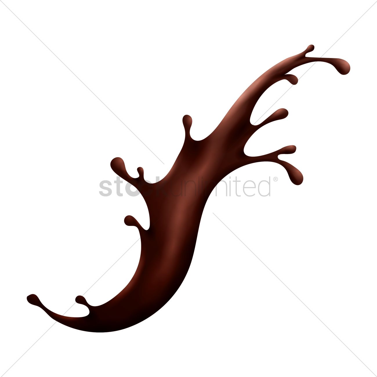 1300x1300 Chocolate Splash Vector Image