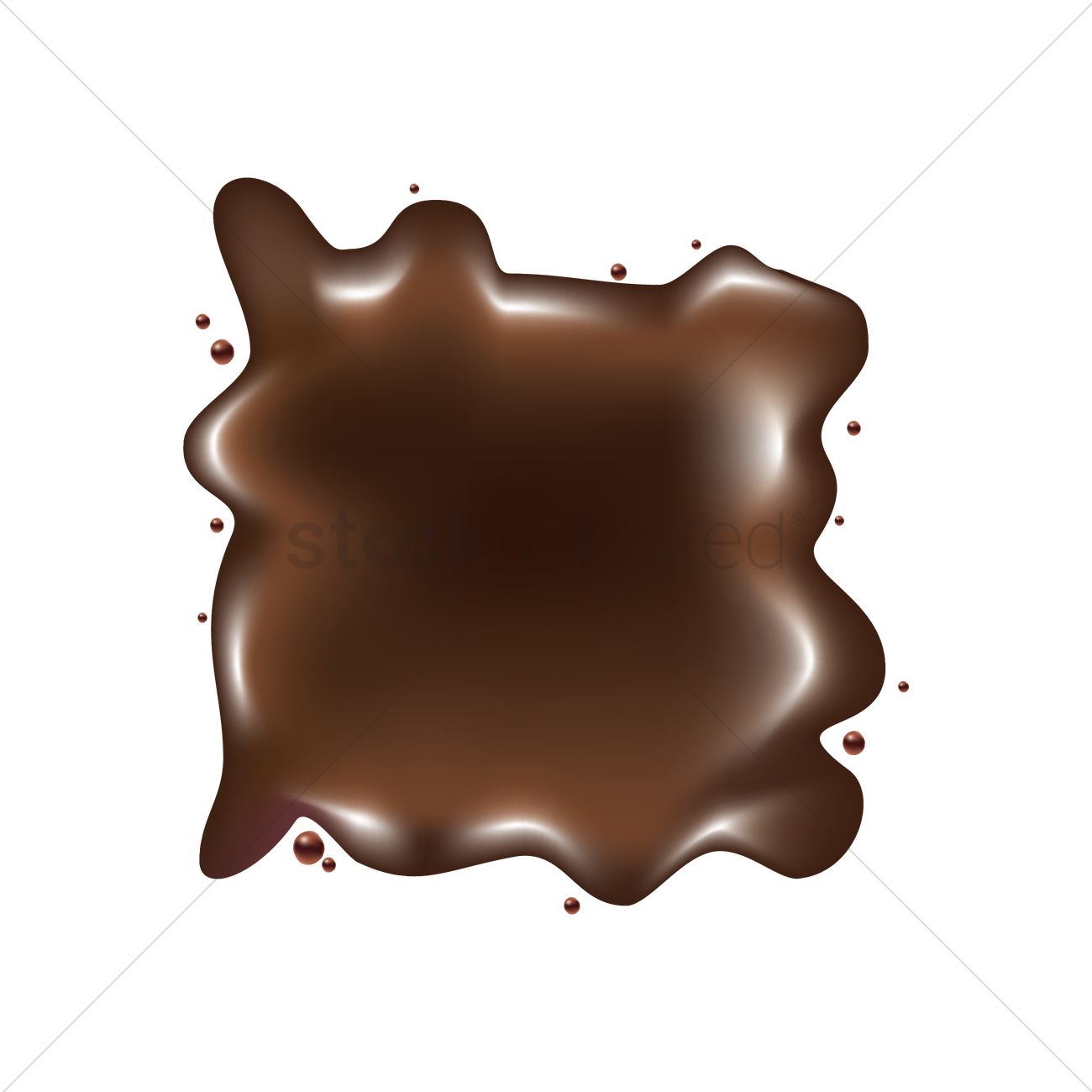 1300x1300 Chocolate Splash Vector Image