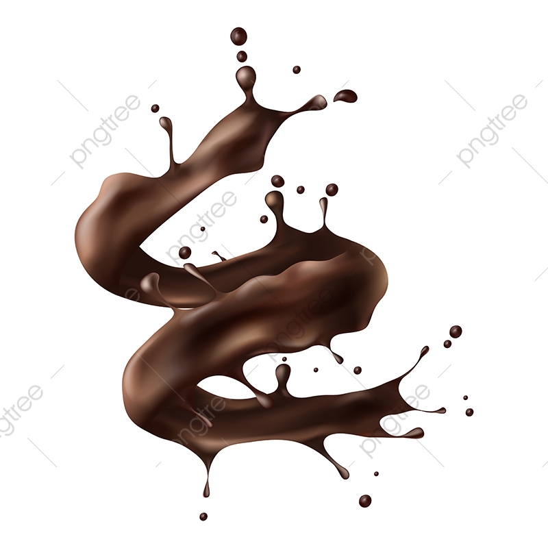 800x800 Hot Chocolate Splash Realistic Vector, Hot, Chocolate, Cocoa Png