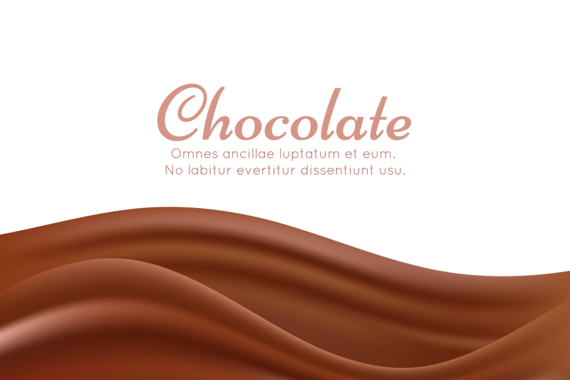 800x533 Wavy Chocolate Splash Vector Background