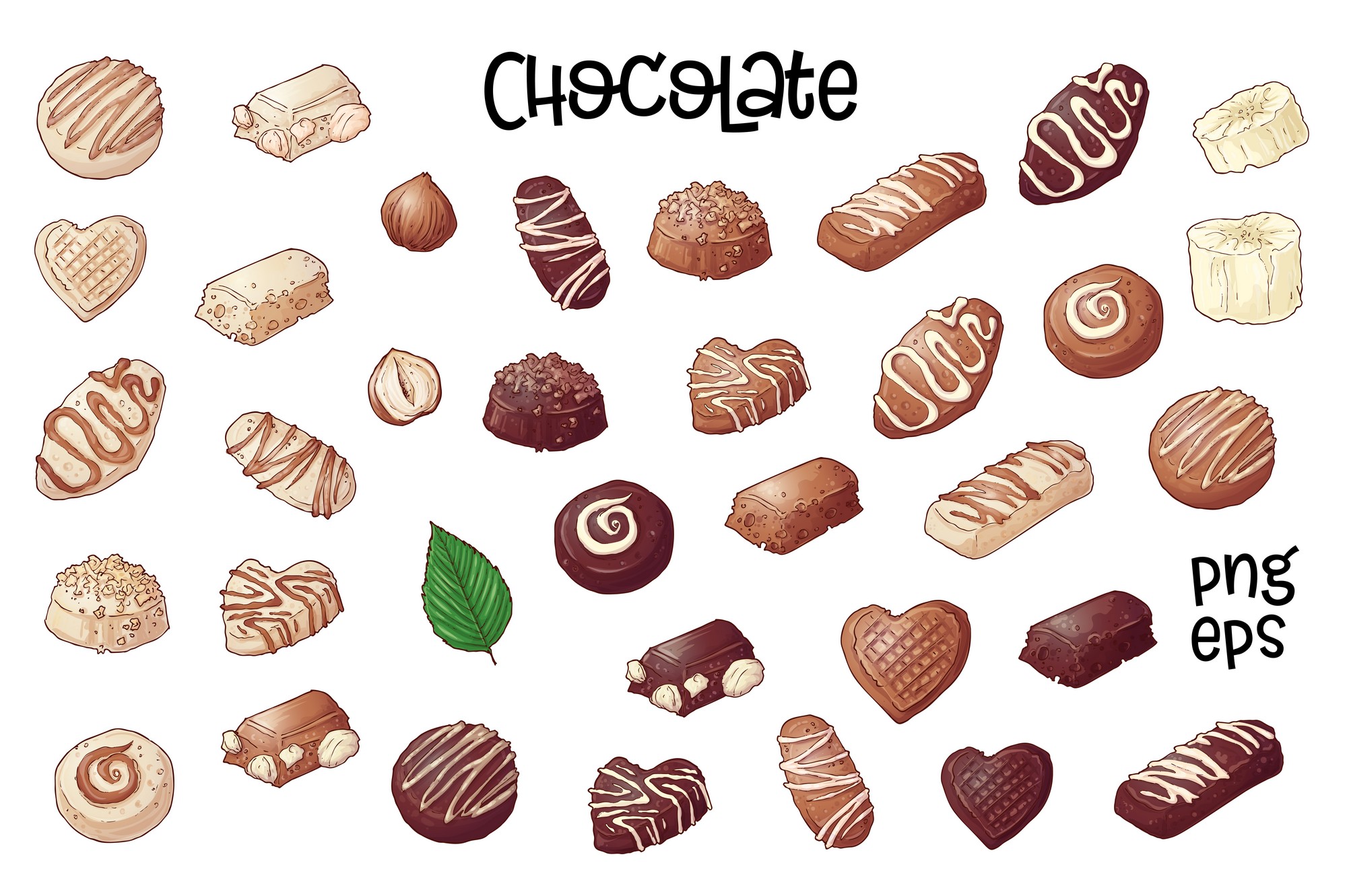 2000x1331 Chocolate Vector Clip Art