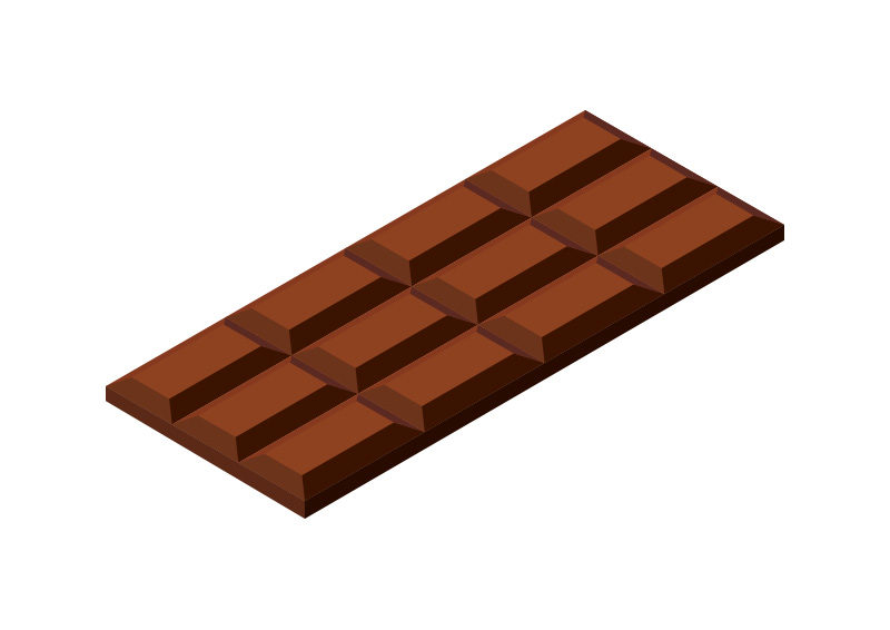 800x566 Isometric Flat Chocolate Free Vector