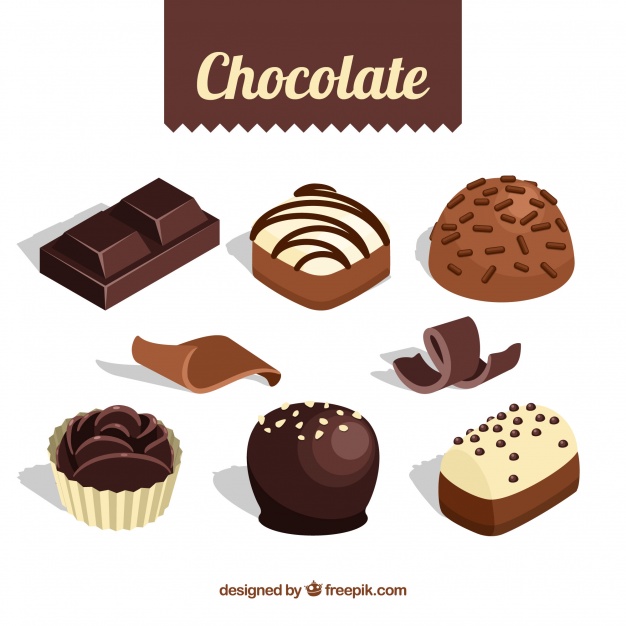 626x626 Set Of Bars And Pieces Of Delicious Chocolate Vector Free Download
