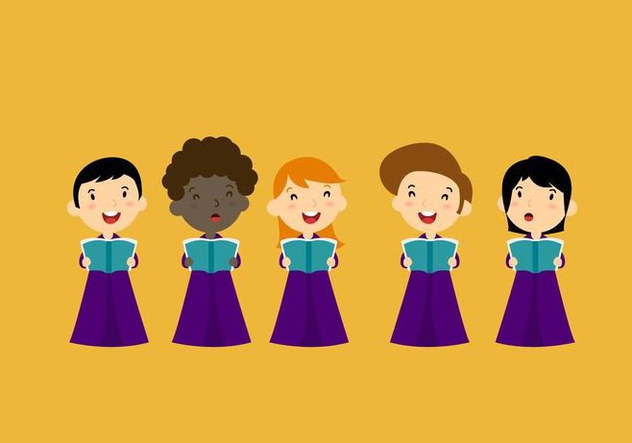 632x443 Choir Vector Characters Free Vector Download Cannypic