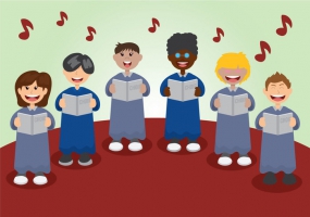 285x200 Choir Singing Free Vector Graphic Art Free Download