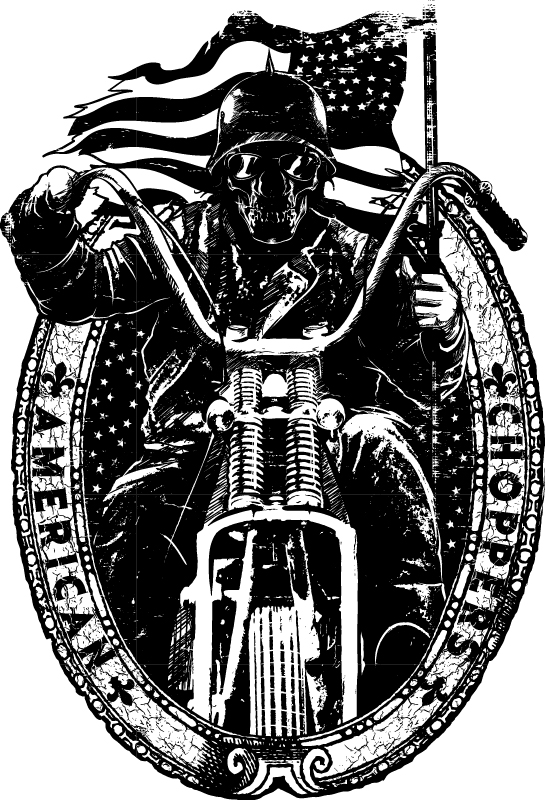545x800 American Chopper Vector Art