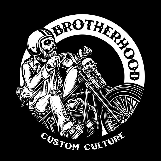 626x626 Skull Chopper Vector Premium Download