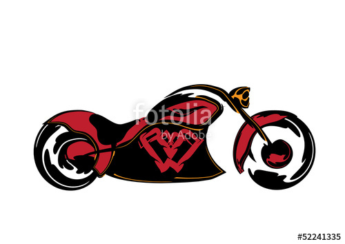 500x354 Chopper, Moto Concept, Logo Stock Image And Royalty Free Vector