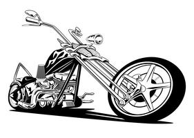 281x200 Chopper Bike Free Vector Art