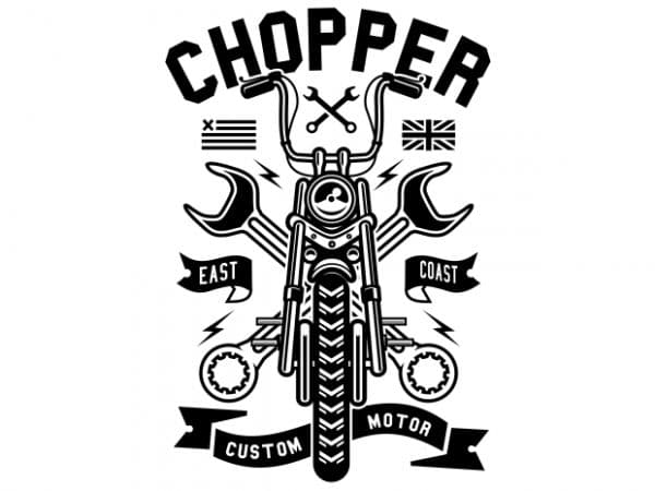 600x450 Chopper T Shirt Vector