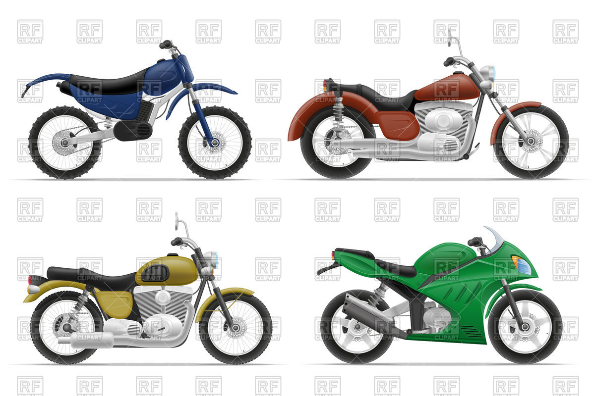 1200x800 Racing Motorcycles, Cruiser And Classic Chopper Vector Image