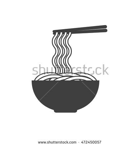 Illustration Of A Bowl Of Noodles With Chopsticks Vector 450x470 Illustration Of A Bowl Of Noodles With Chopsticks Vector