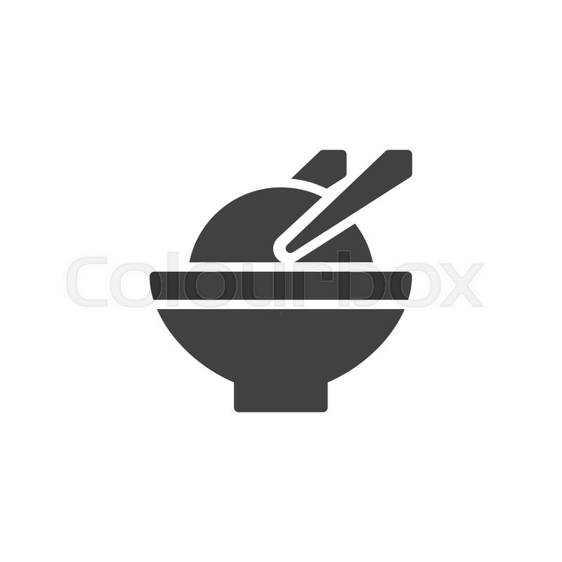 Rice Bowl And Chopsticks Vector Icon Stock Vector Colourbox 800x800 Rice Bowl And Chopsticks Vector Icon Stock Vector Colourbox