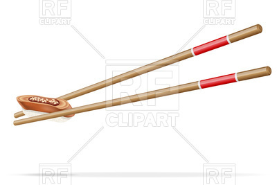 Sushi With Chopsticks Vector Image Of Food And Beverages 400x267 Sushi With Chopsticks Vector Image Of Food And Beverages