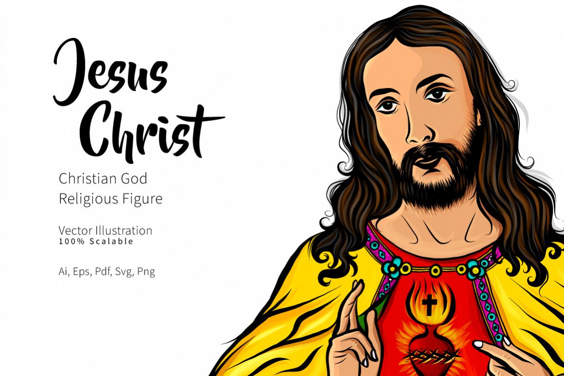 1160x774 Jesus Christ Vector Illustration