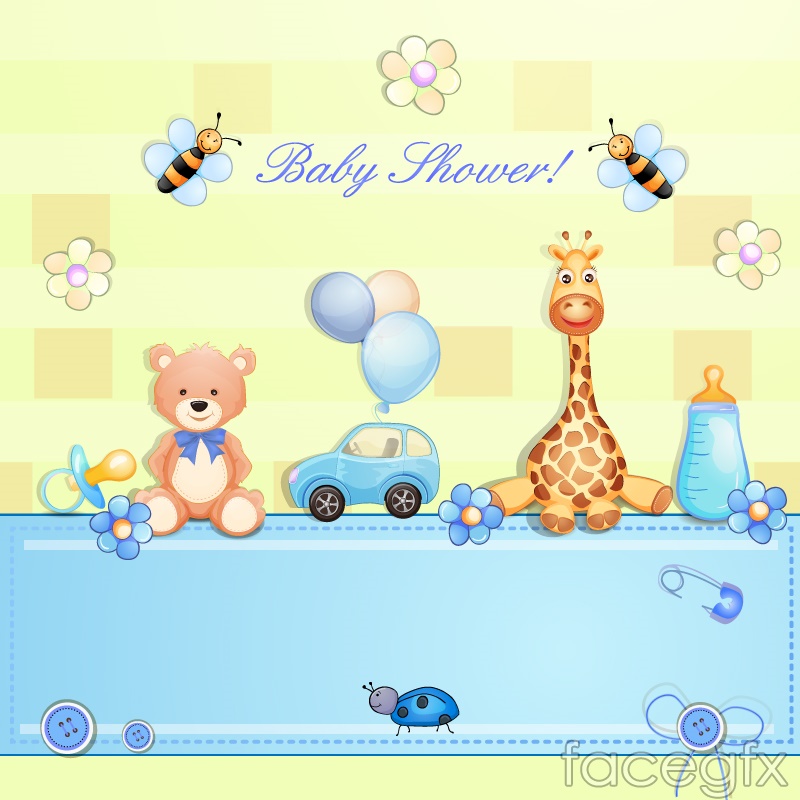 800x800 Cartoon Baby Christening Party Background Vector Over Millions