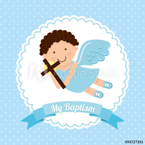 500x500 Baptism Invitation Design