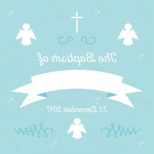300x300 Baptism Icon In A Button On A White Background Vector Illustration