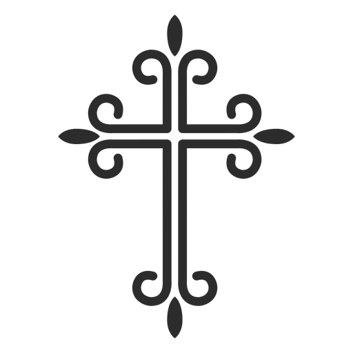 512x512 Ornamented Christian Cross Stroke Icon