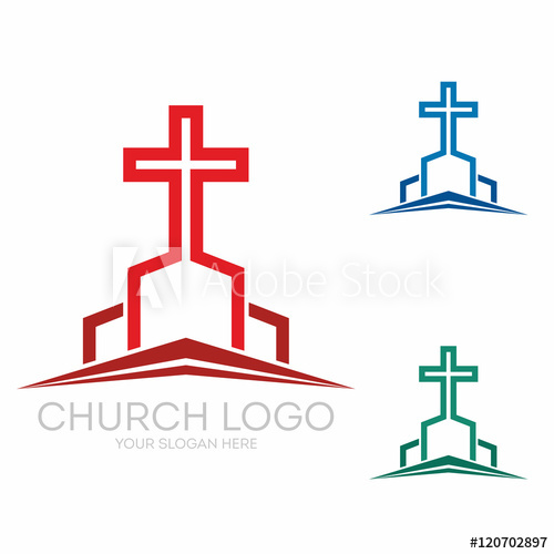 Church Logo Christian Symbols Stylish Cross Of Jesus Christ 500x500 Church Logo Christian Symbols Stylish Cross Of Jesus Christ