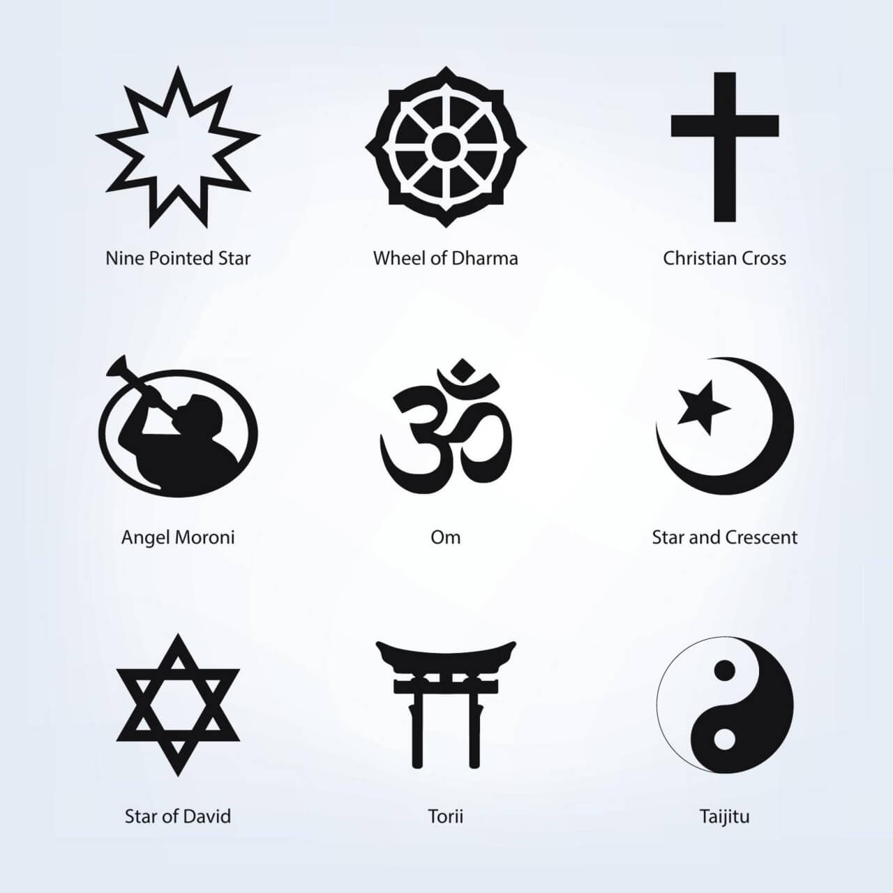 Free Vector Set Of Religious Symbols 1280x1280 Free Vector Set Of Religious Symbols