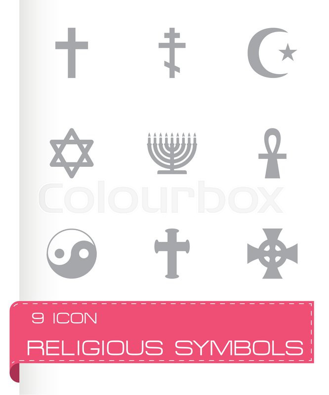 Vector Religious Symbols Icon Set On Stock Vector Colourbox 666x800 Vector Religious Symbols Icon Set On Stock Vector Colourbox